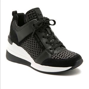 MK Woven Georgie Trainer Platform Wedge Sneaker